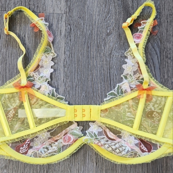 New!SET‎ For Love and Lemons Mirabelle Underwire Bra with Matching Thong Panty - Picture 14 of 16
